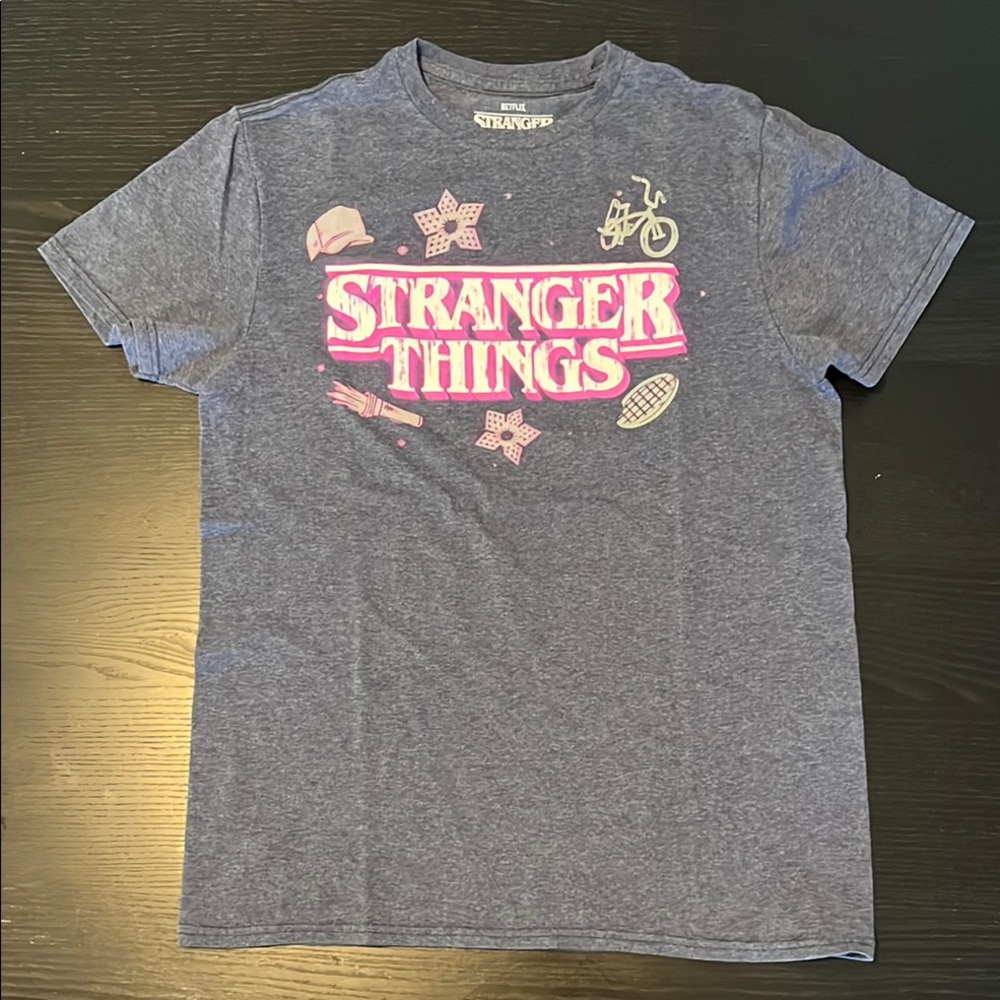 Stranger Things Small
juniors Blue T-Shirt